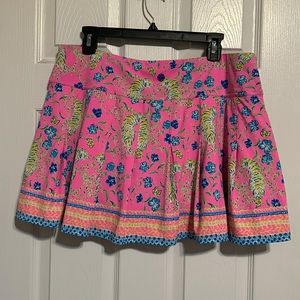 Lilly Pulitzer Luxletic Annora Skort Prosecco Pink Tigress Garden